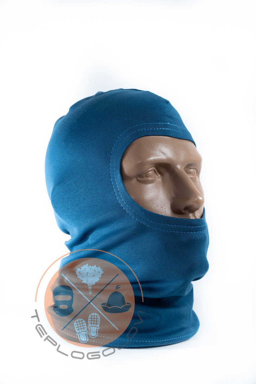 

Балаклава трикотажна синя за ціною виробника