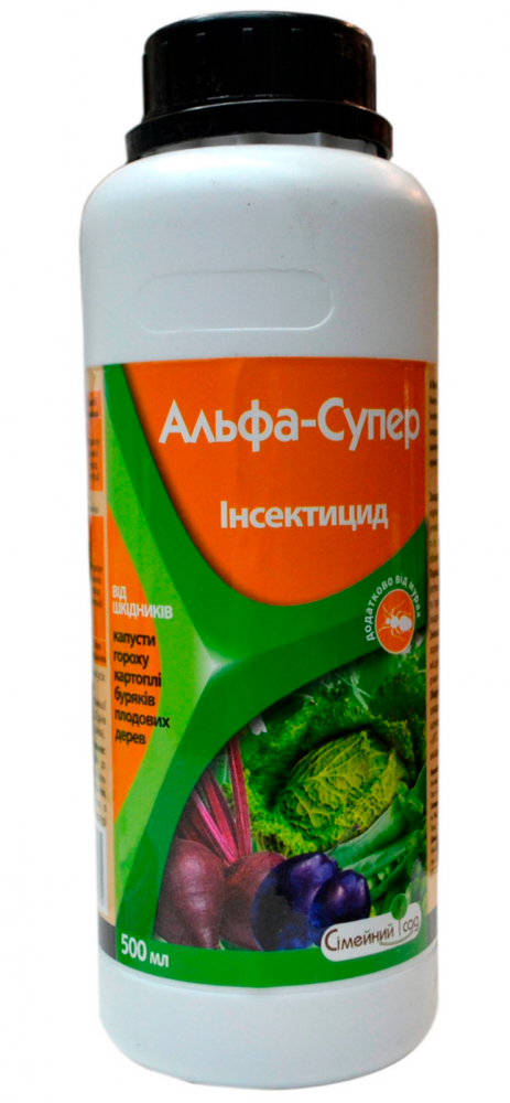 

Інсектицид Альфа супер к.е. (500 мл), Сімейний Сад