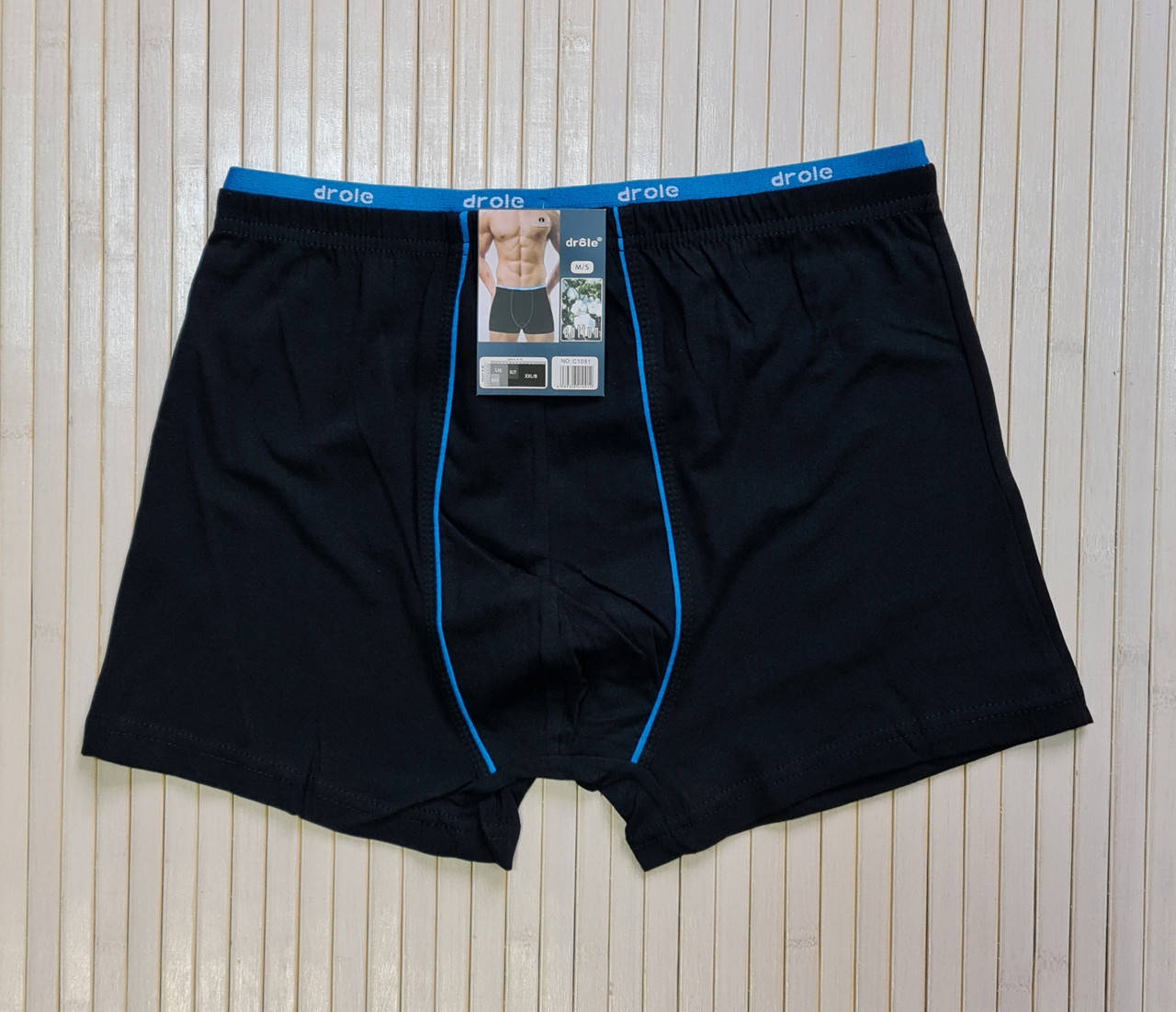 

Боксеры мужские Drole, трусы мужские хлопковые, размер М,XL,ХXL XL, Черный
