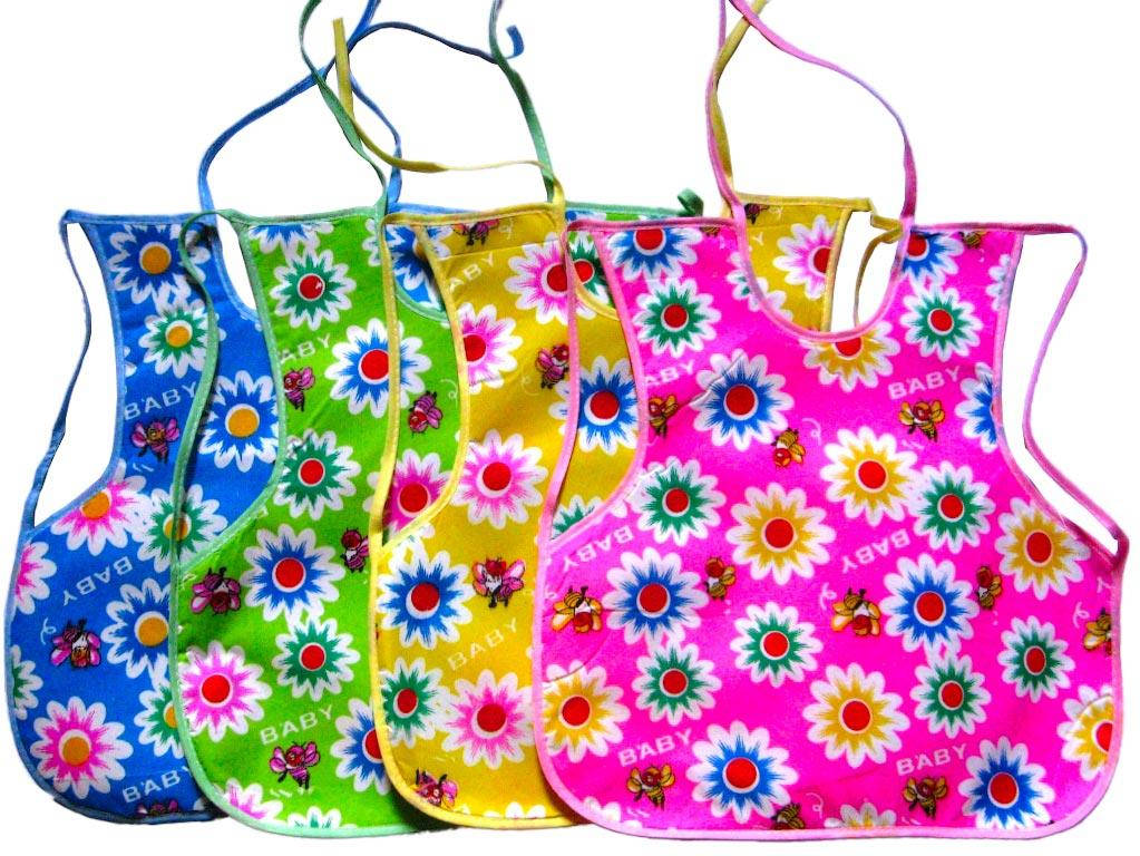 

11.62-2 Слюнявчик х/б на завязках (есть лямки под ручки), Разные цвета