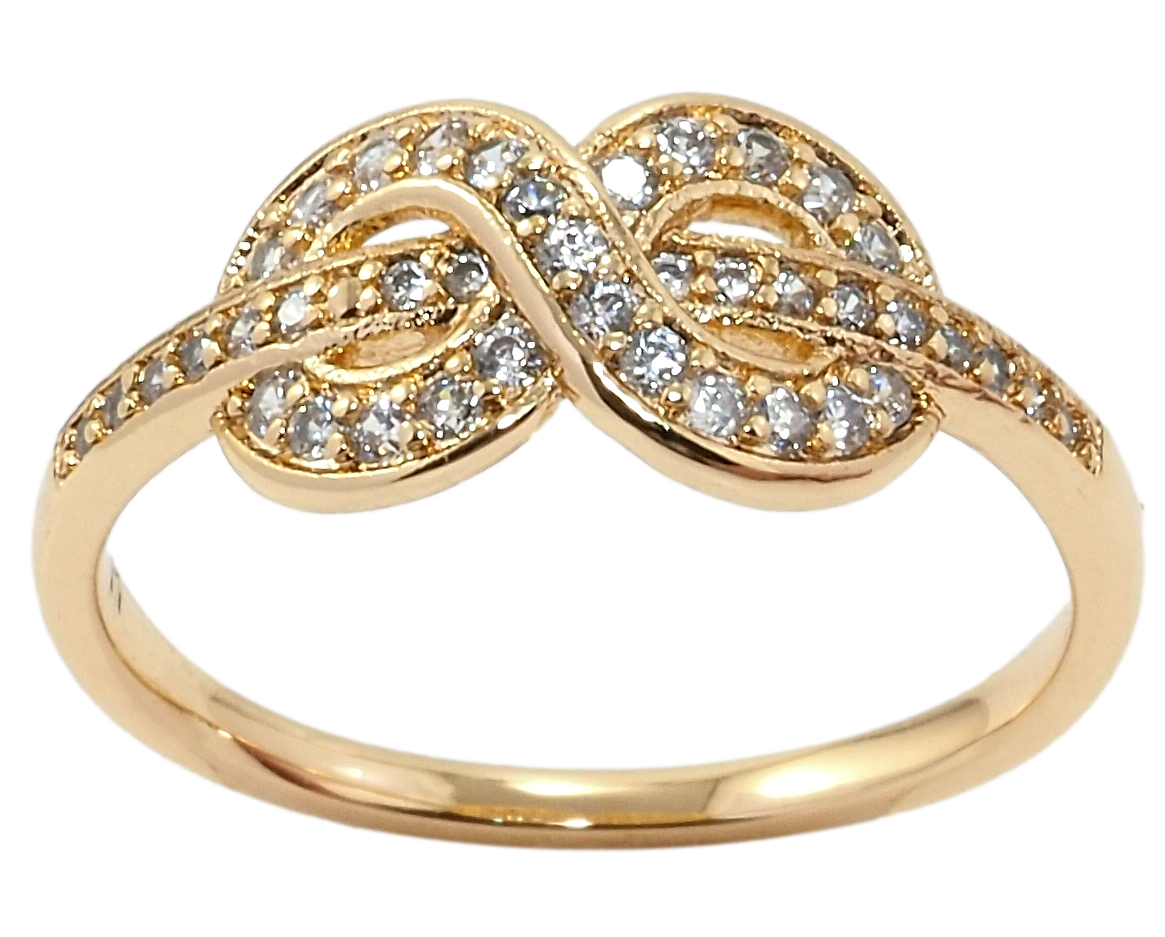 

Кольцо Xuping Позолота 18K "Бесконечность" р.17,17.5,18,18.5