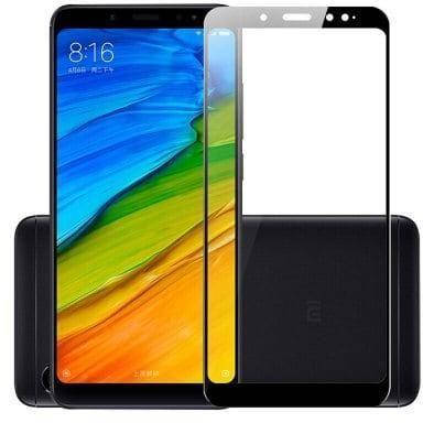 

Защитное стекло XIAOMI Redmi Note 5 black Full (полное покрытие), Черный