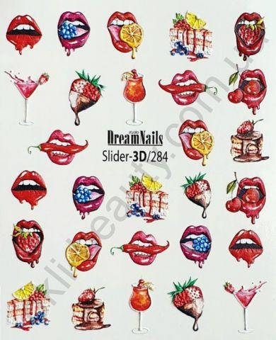 

Слайдер-дизайн 3d-284 «Губки» Dream Nails (водные наклейки)