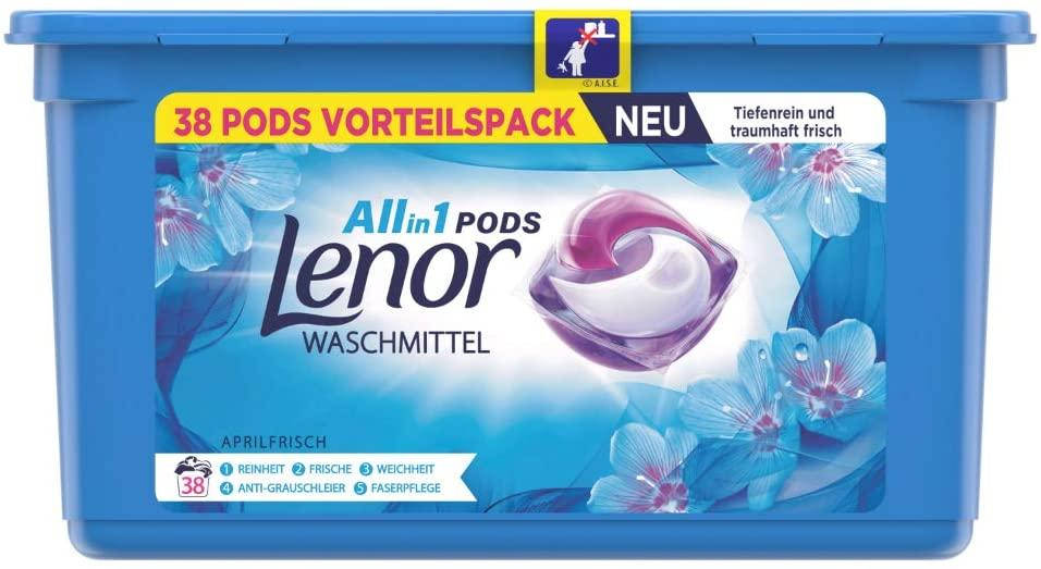 

Капсулы для стирки универсал Lenor Pods 3 в 1 38 капс