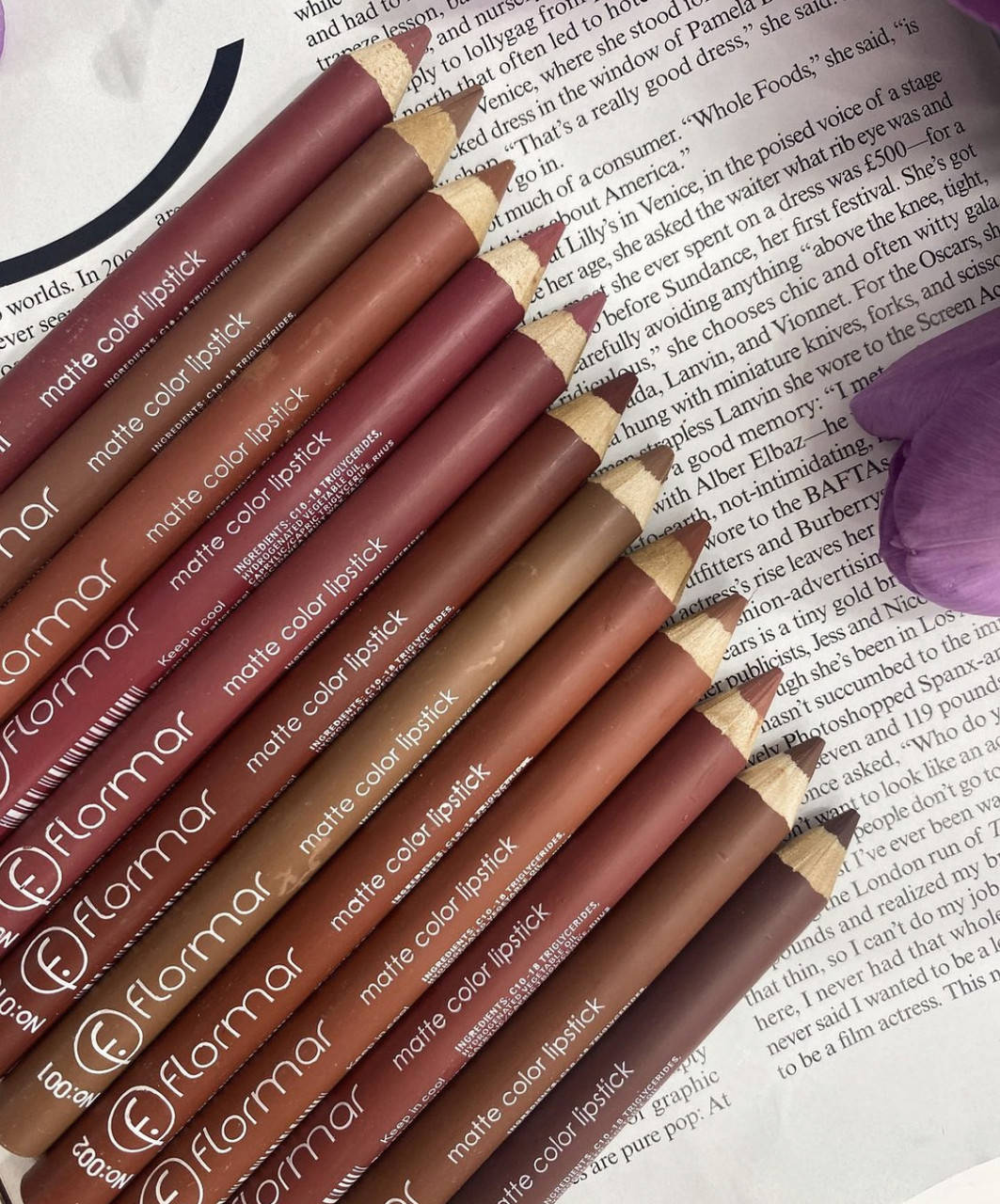 

Набор карандашей для губ Flormar 12 шт