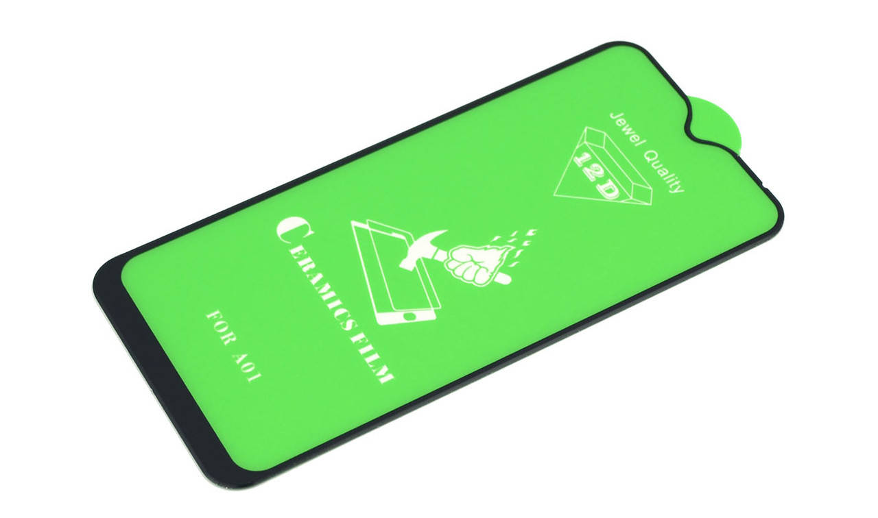 

Защитное стекло Ceramics Samsung Galaxy A01 2020 A015, Черный