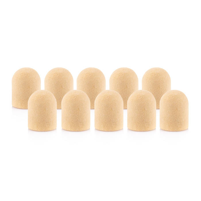

Колпачки желтый Nail Drill для педикюра, диаметр 13мм 240грит, 10 шт