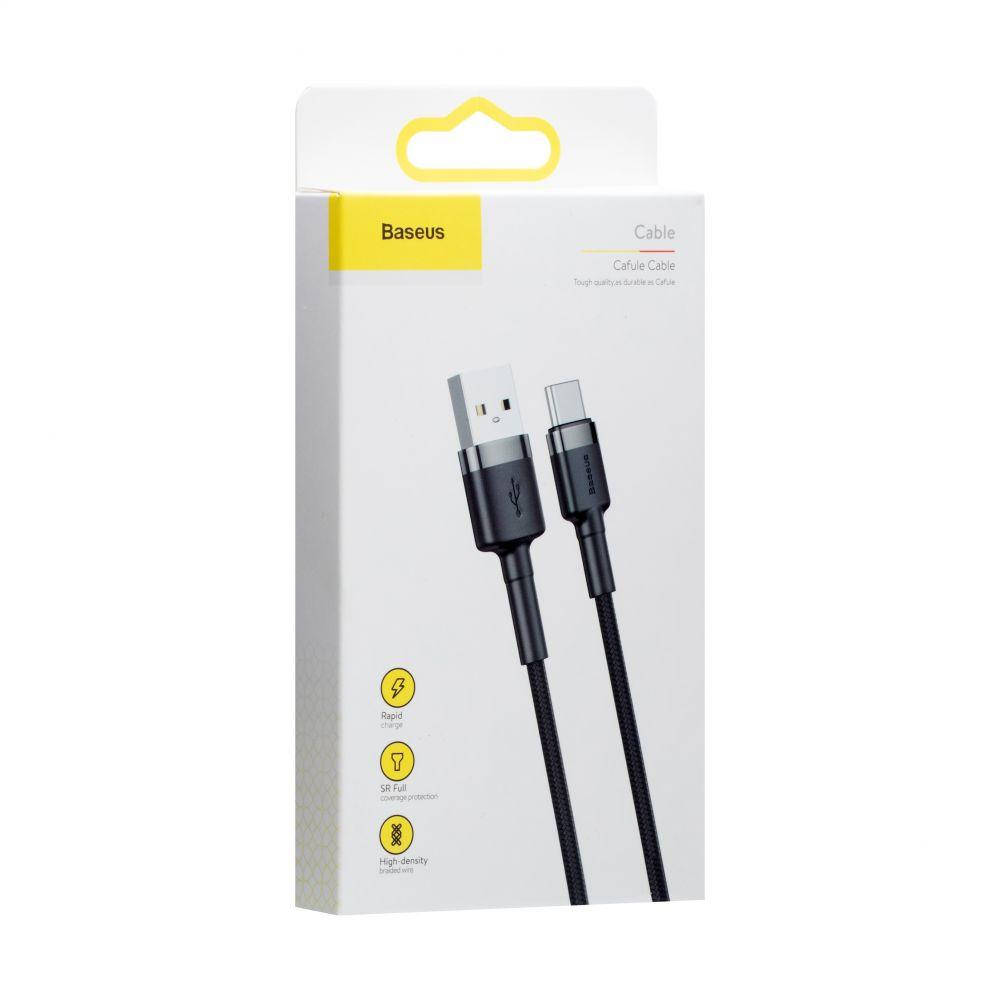 

USB кабель Baseus CATKLF-С 2A Type-C (2м, черно-серый)