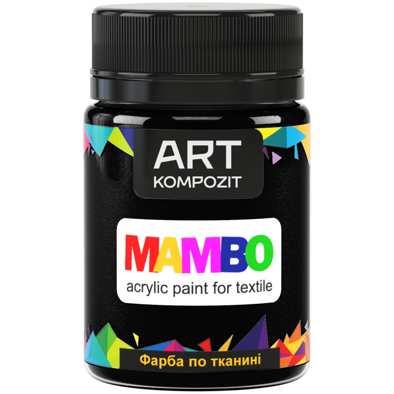 

Краска по ткани МАМВО ART Kompozit, 50 мл (цвет: 23 черный)