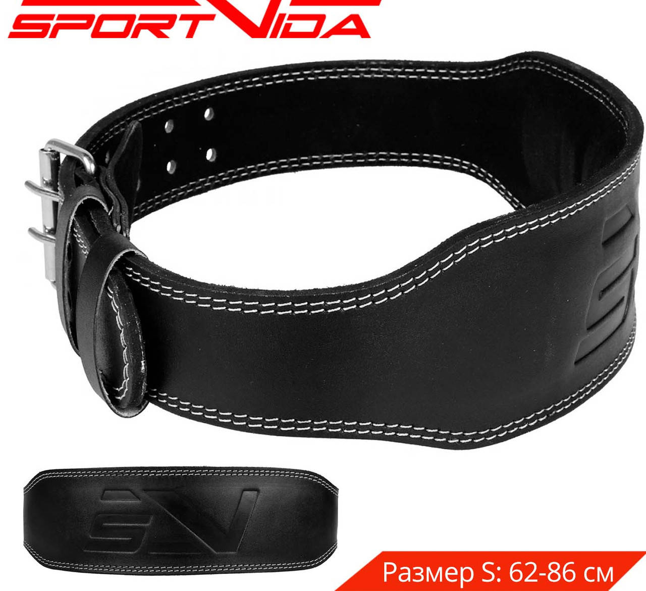 

Пояс для тяжелой атлетики и пауэрлифтинга SportVida SV-PA0110 S Black универсальный