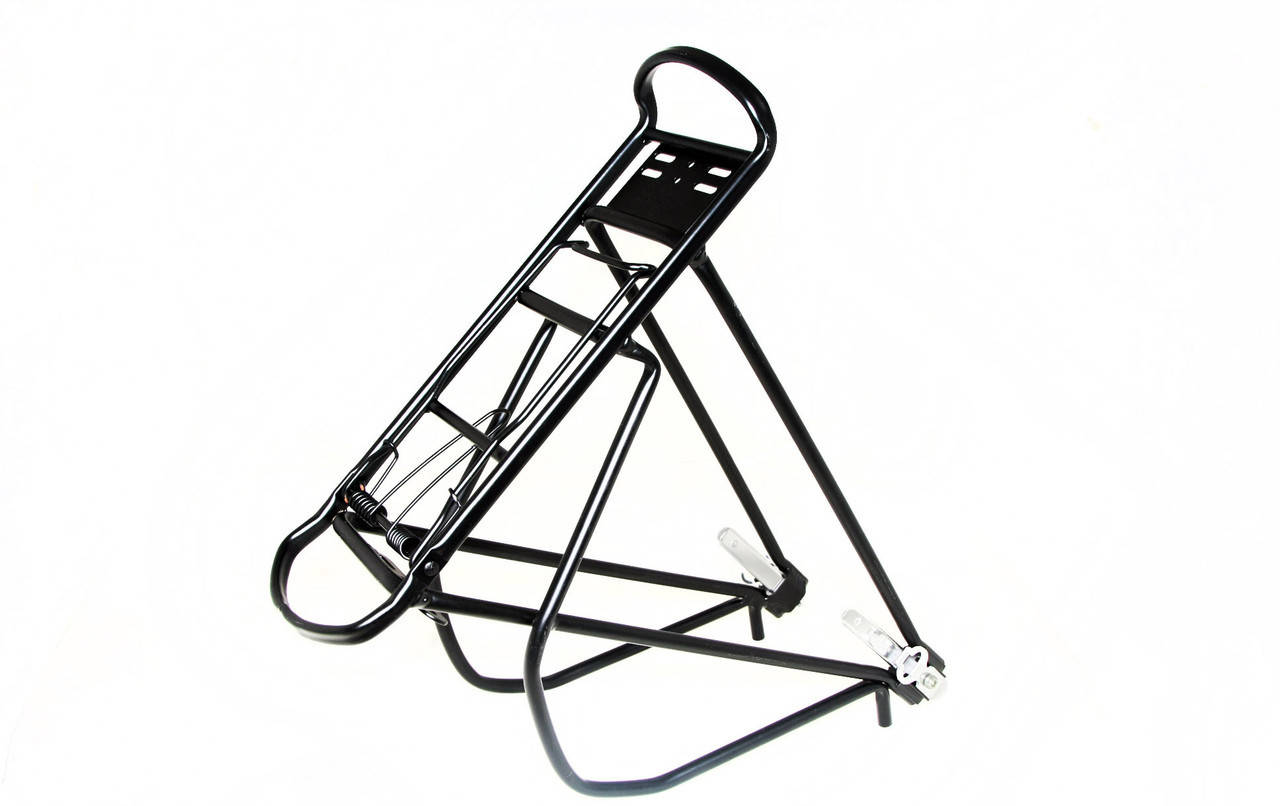 

Багажник для велосипеда алюминиевый регулируемый черно-серебряный 26-28" Al TW CD-37