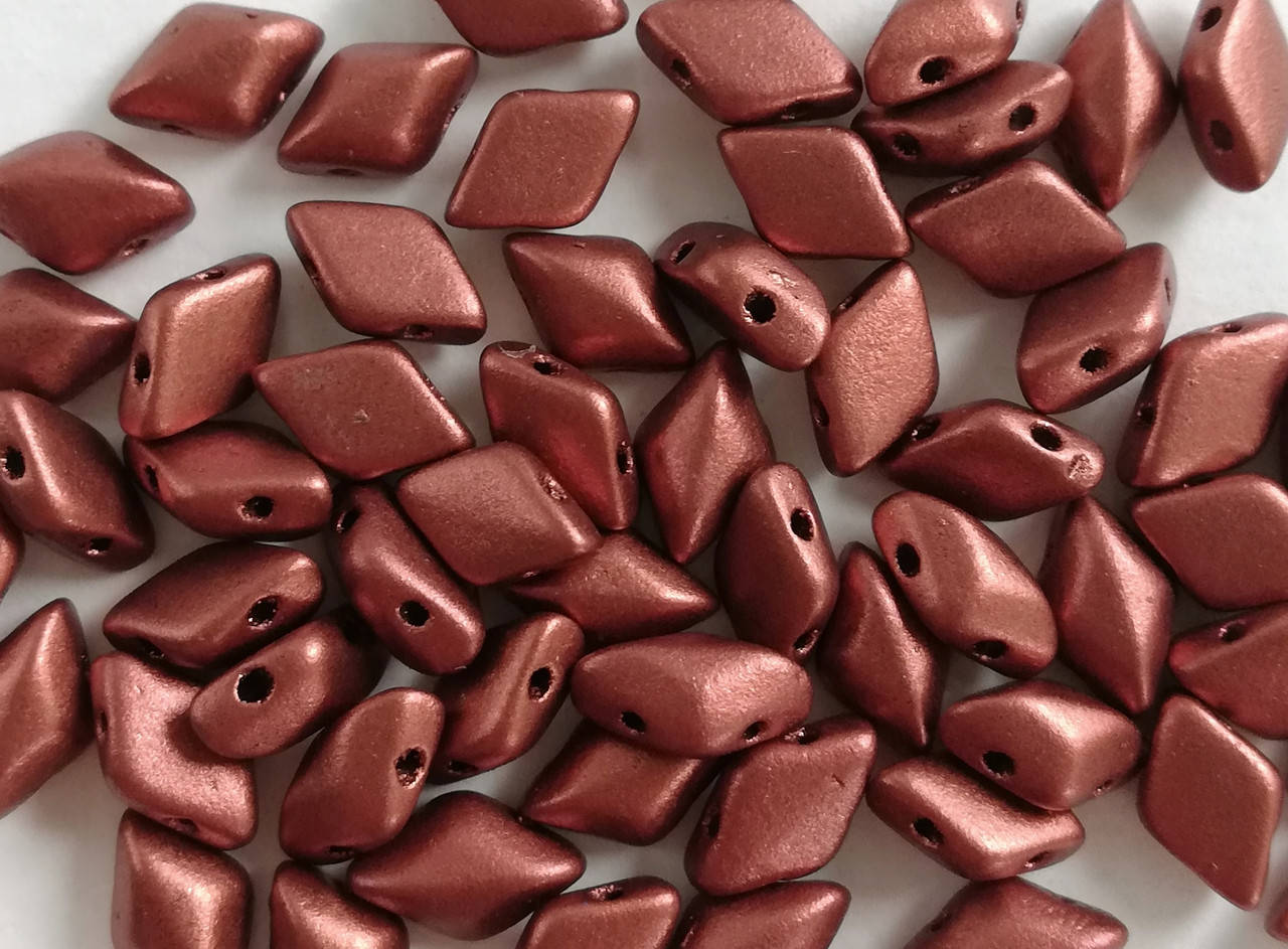 

GemDuo 8x5mm Crystal Bronze Fire Red