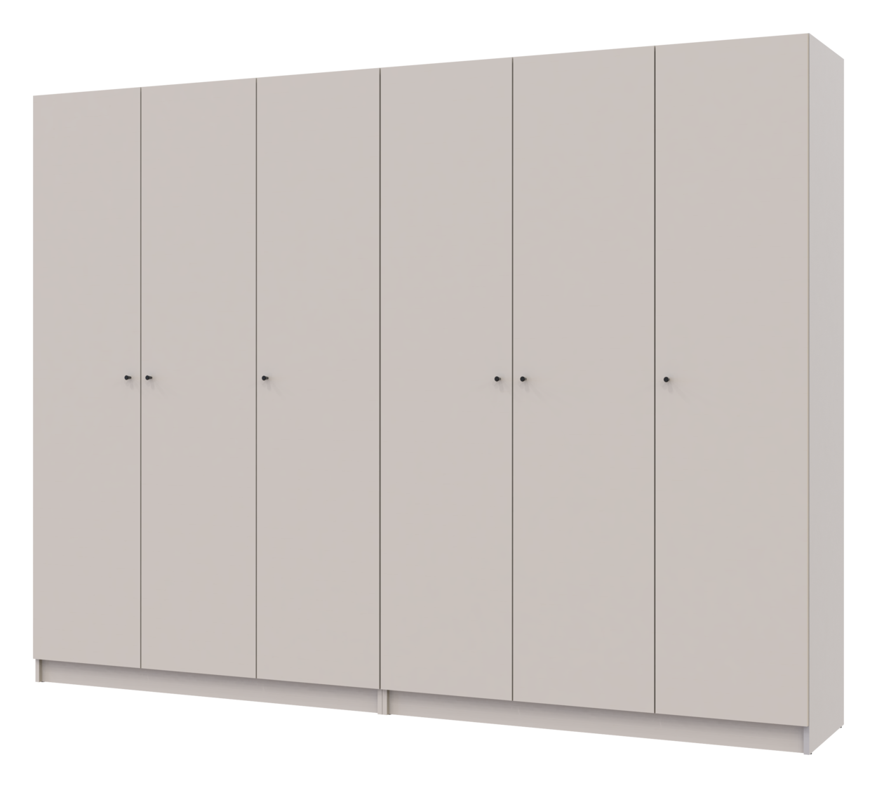 Шафа для одягу Doros Промо Кашемір 3+3 ДСП 270х48х204 (80737674) 3