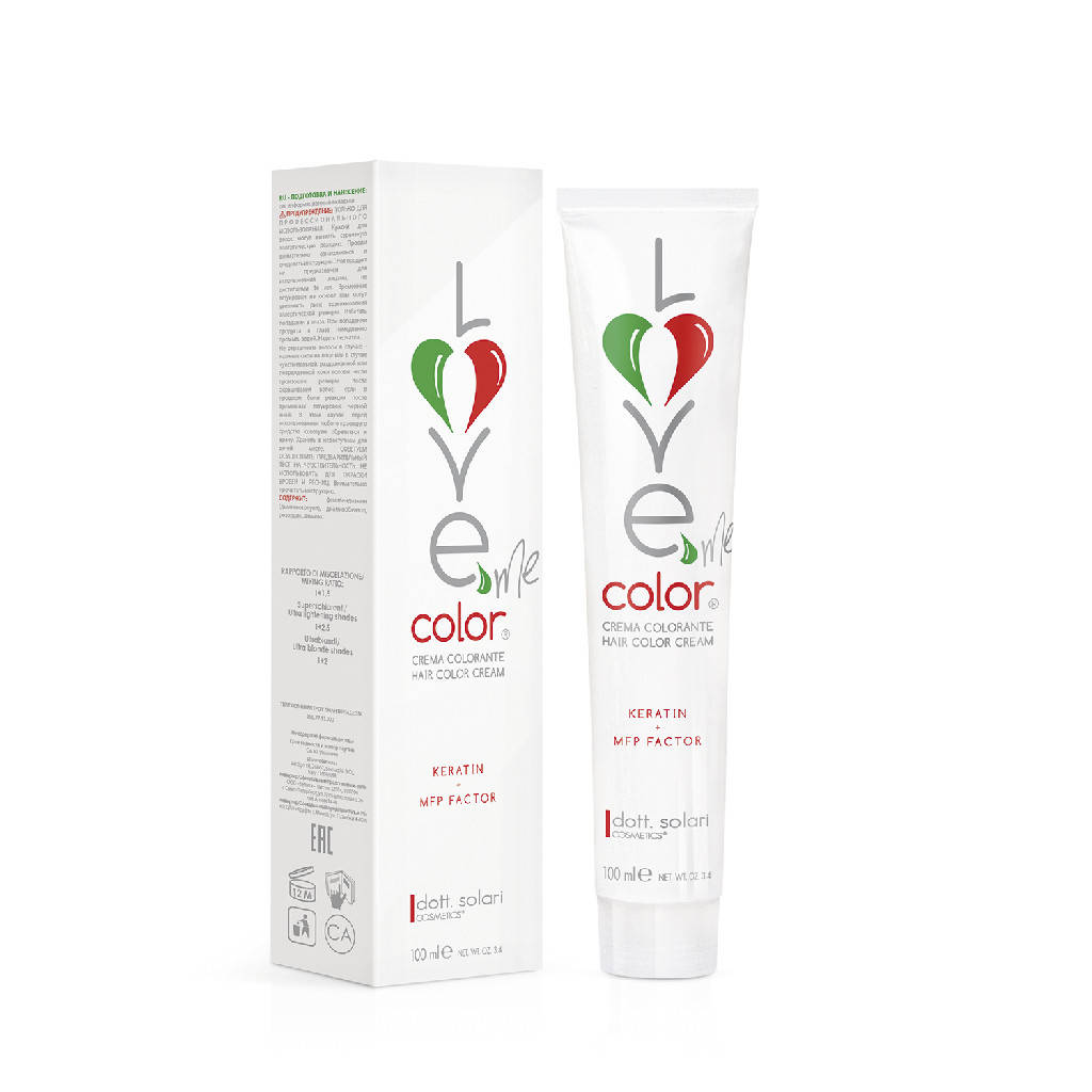 

8.003 Теплый натуральный светло-русый, кератиновый краситель LMC + MFP Factor dott.solari COSMETICS, 100 мл