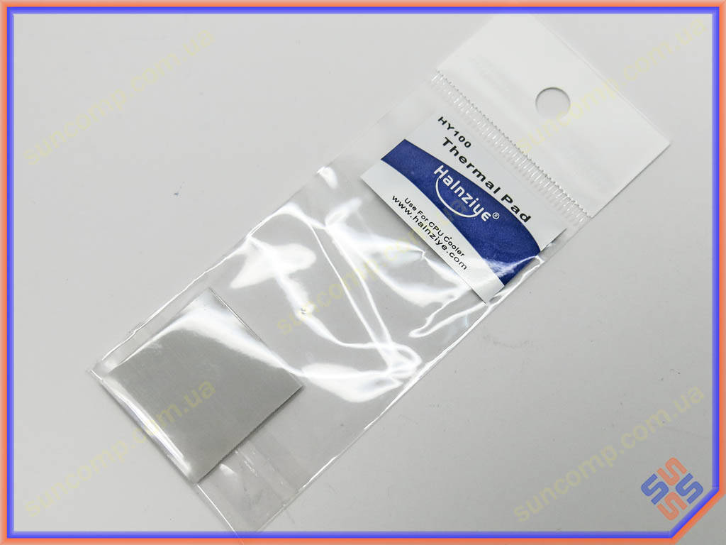 

Термопрокладка силиконовая для ноутбука Halnziye HY100 (30*30*1.0mm, 3W/m-K) Серая. Применяется для передачи