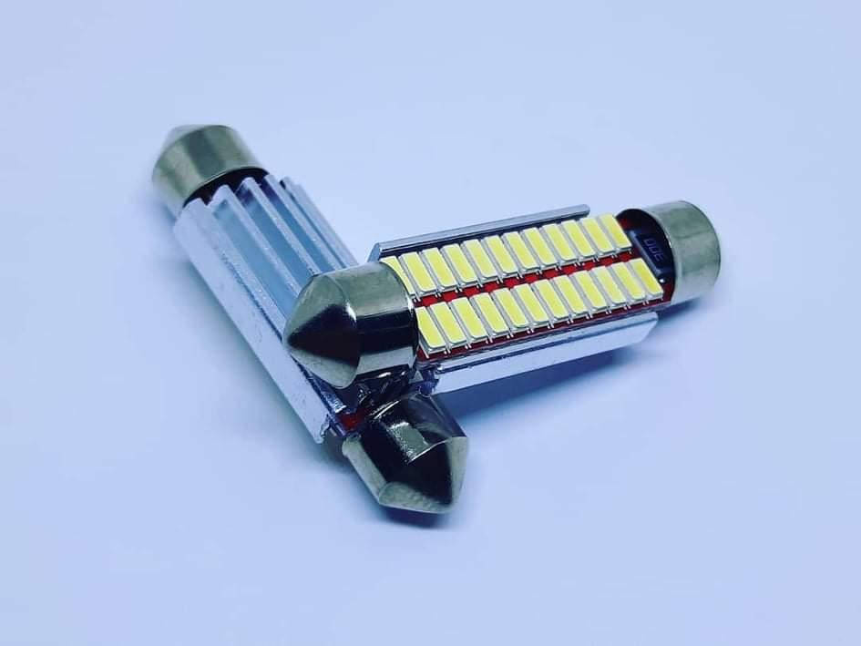 

Лампа SV8,5(C5W, C10W)AC 12V LED 24х4014 white 41mm обманка