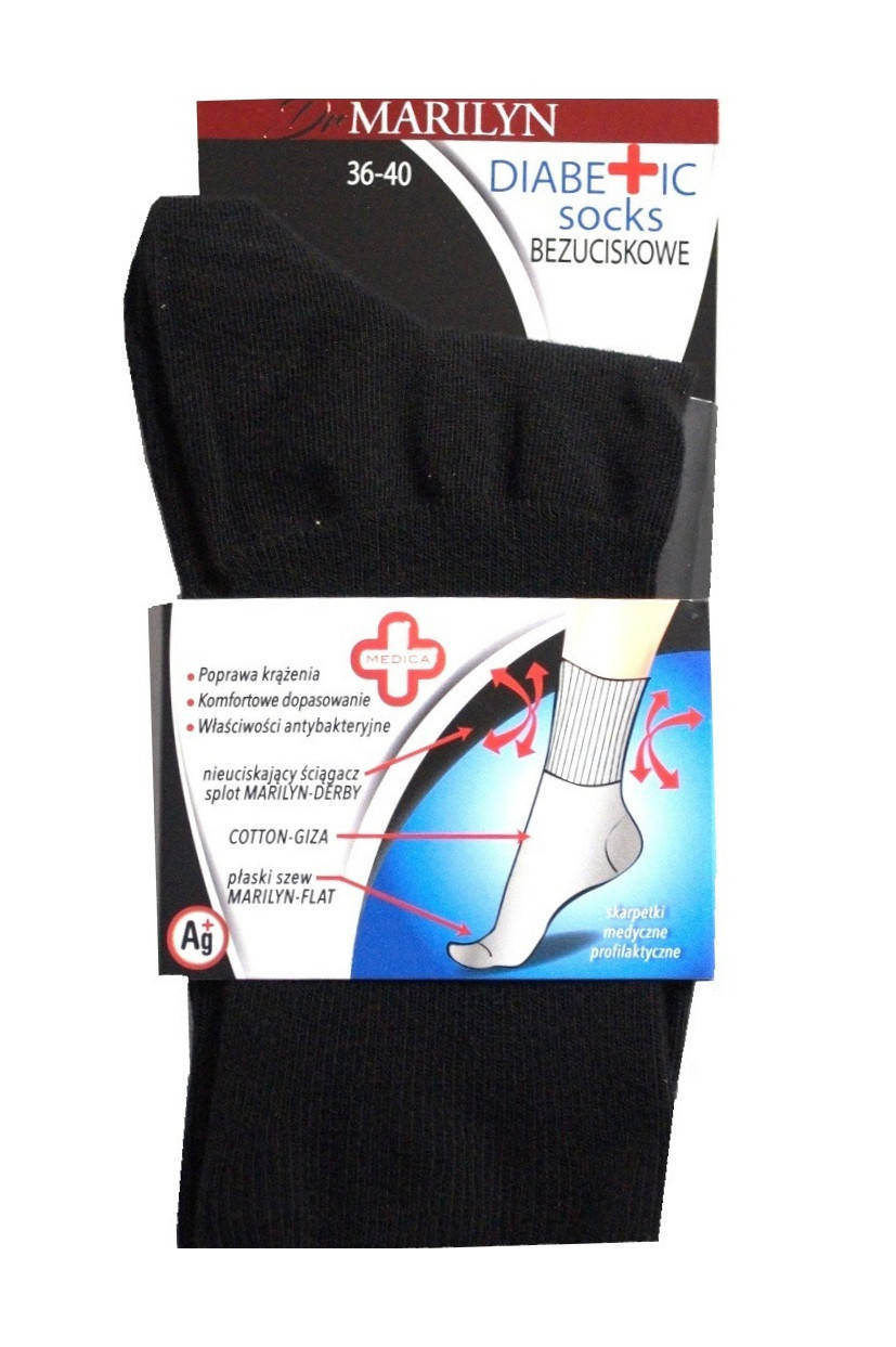 

Не сдавливающие носки MARILYN DIABETIC 41-46 черный