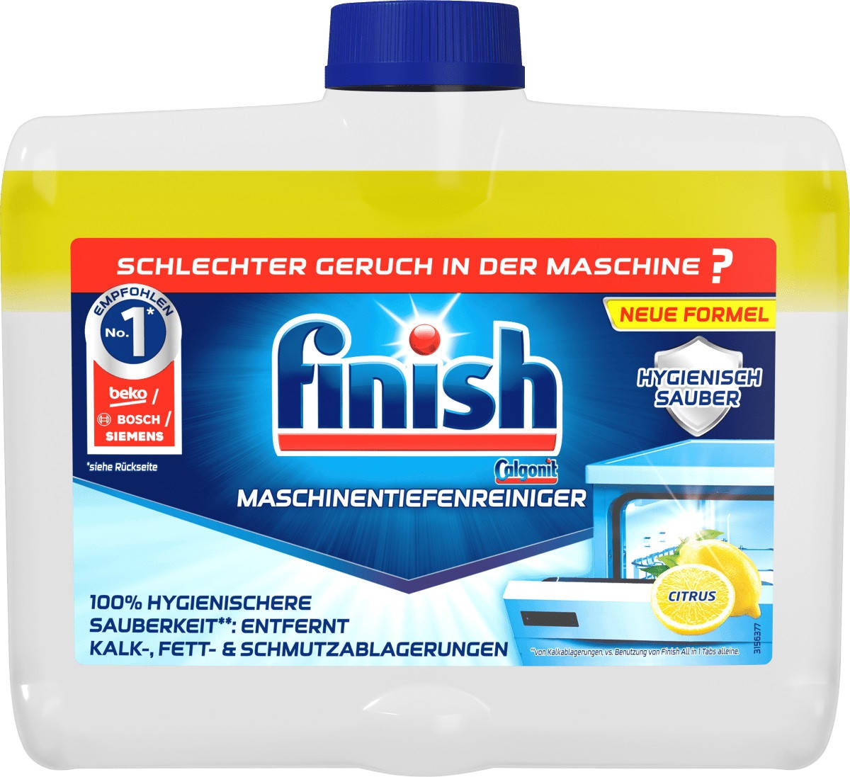 

Finish Lemon Dishwasher Cleaner Очиститель для посудомоечных машин Лимон 250 мл