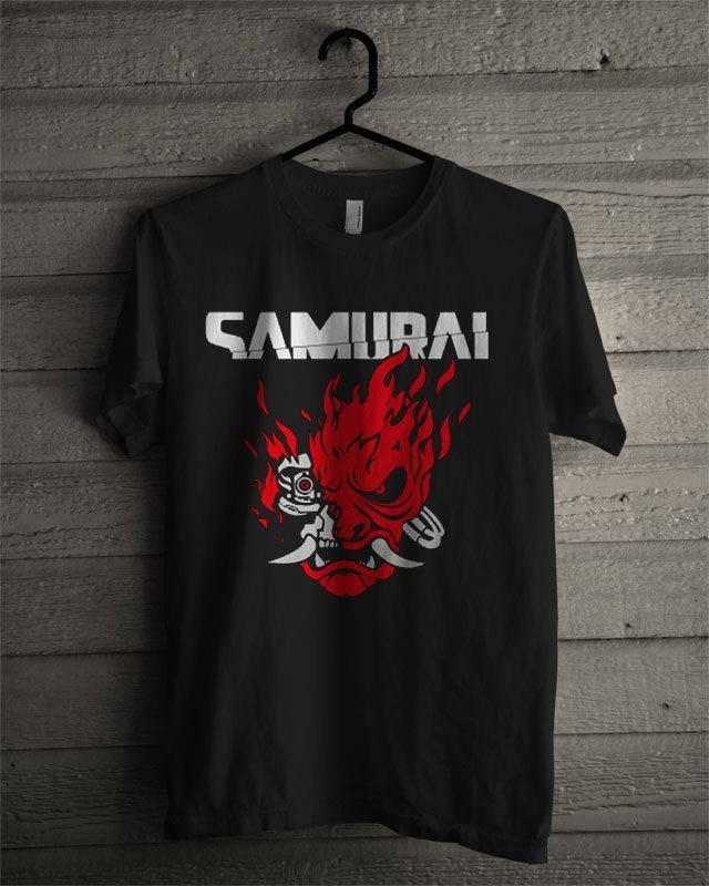 

Футболка Cyberpunk Samurai черная