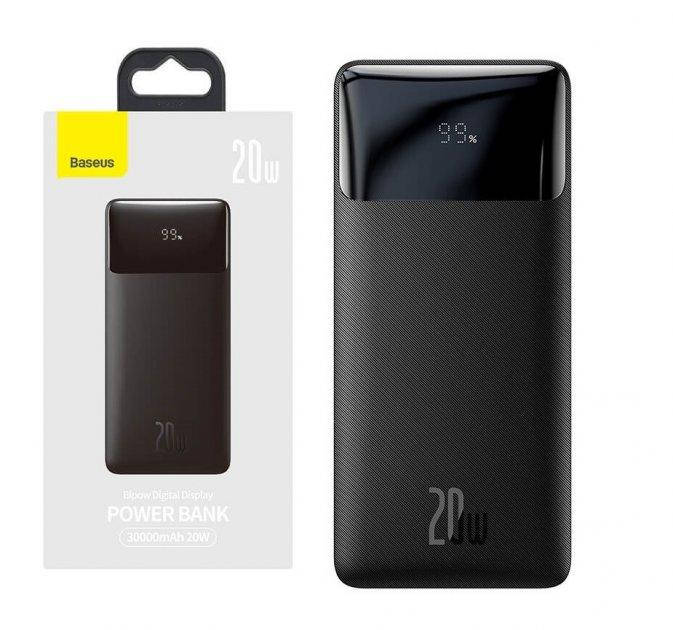

Повербанк Baseus Power Bank Bipow 30000mAh 20W Внешний аккумулятор для цифровой техники