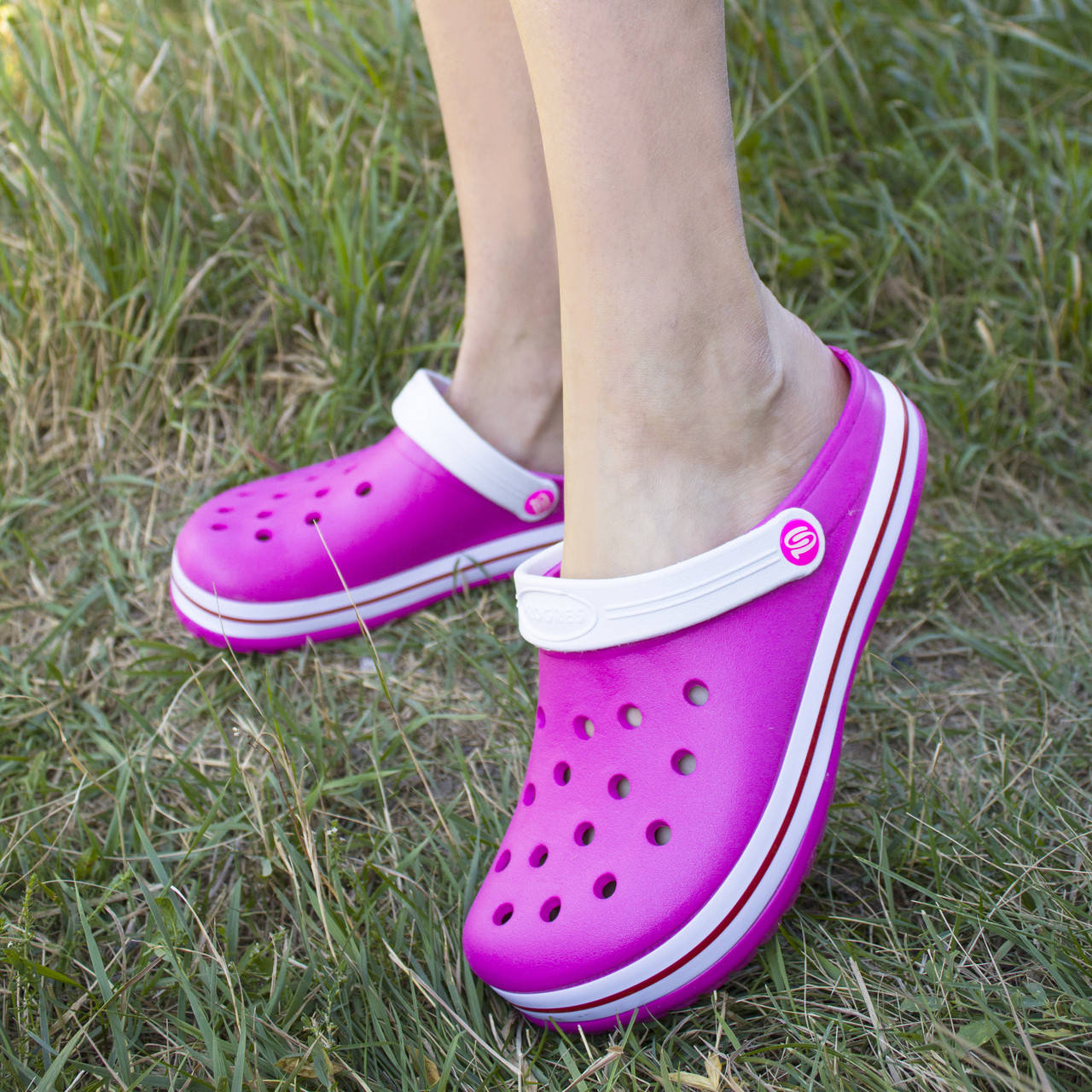 

Кроксы женские розовые Медицинская обувь сабо "Like Crocs" 37