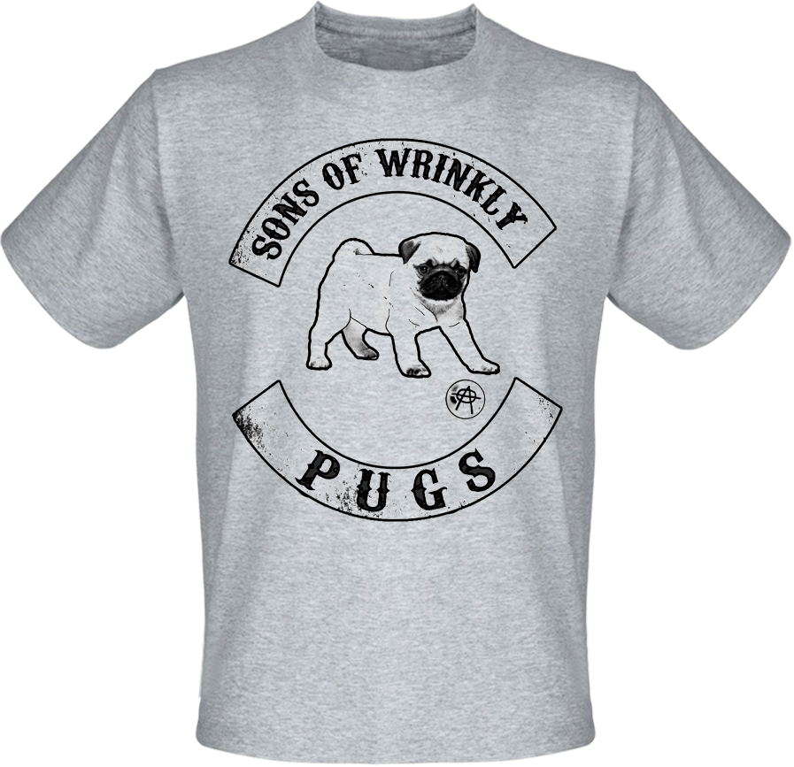 

Футболка Sons Of Wrinkly Pugs (меланж) M