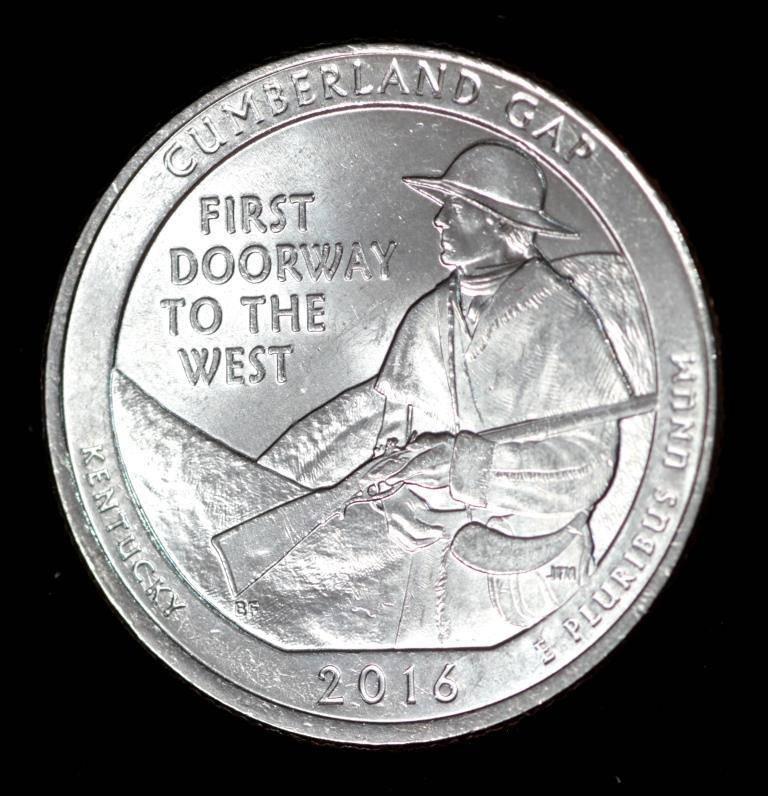 

Монета США 1/4 доллара 2016 г. Национальный исторический парк Камберленд-Гэп