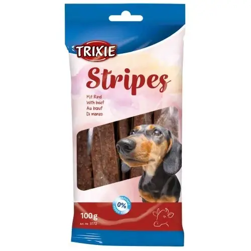 

Лакомство Trixie Stripes для собак, говядина, 100 г, 10 шт
