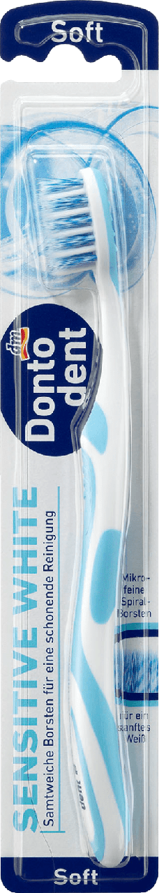 

Зубная щетка с короткой головой Dontodent Sensitive White, Soft
