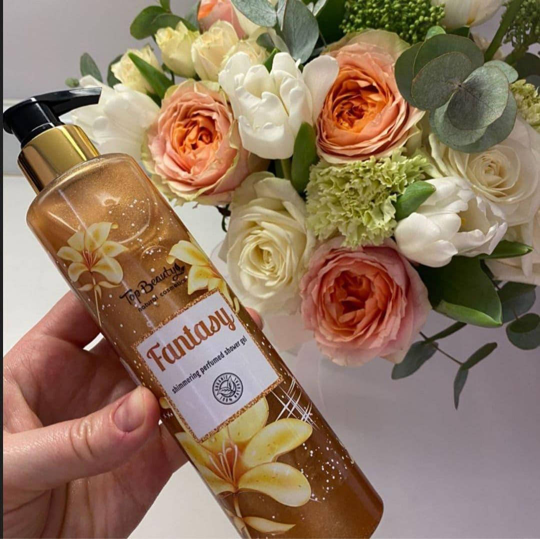 

Гель для душа Top Beauty с шиммером 250мл Золотой