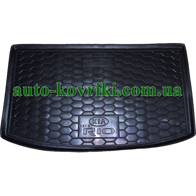 

Коврик багажника резиновый Kia Rio IV 2017-2022 HB (верхняя полка) (Avto-Gumm), Черный