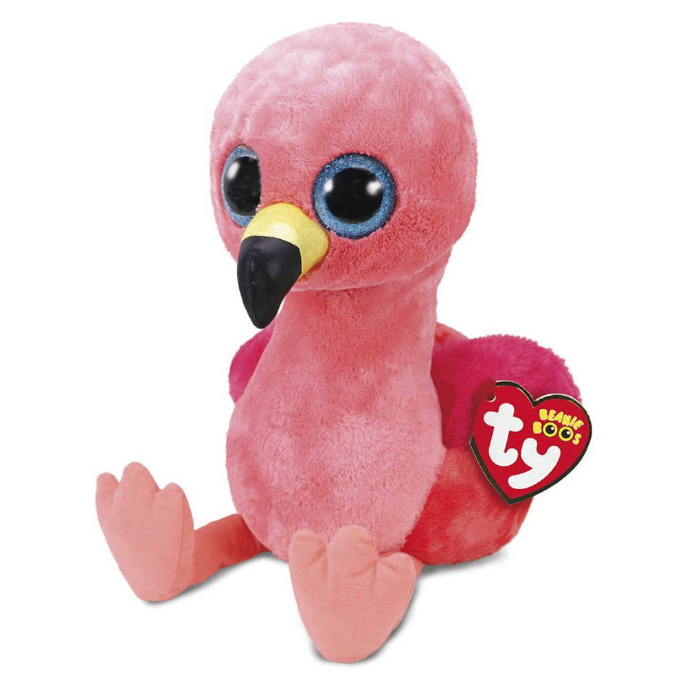 

Детская мягкая игрушка TY Beanie Boo's 37262 Фламинго "Gilda" 25см, Розовый