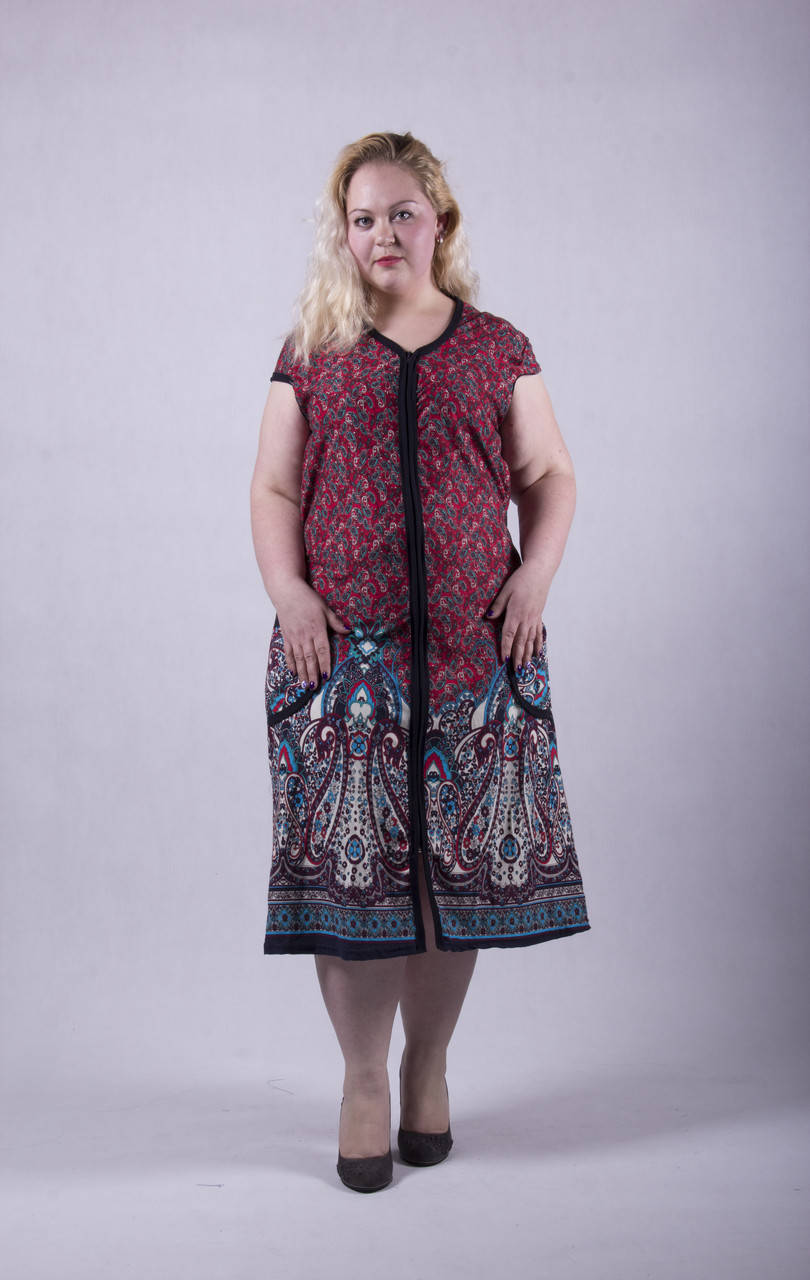 

Женский халат батал "Изольда" В НАЛИЧИИ Только 52Р., Разные цвета