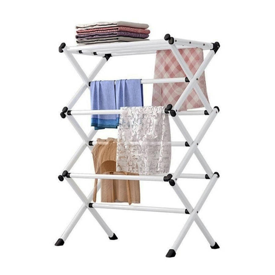 

Сушилка для белья складная напольная 63*39*98см Etendoir a linge extensible / Сушилка для одежды, Белый