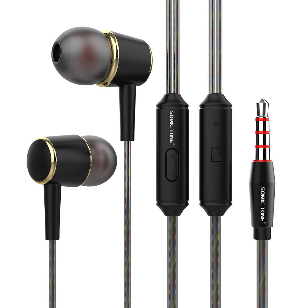 

Проводные Вакуумные Наушники с Микрофоном 3.5mm jack (1.2м) Стерео Гарнитура Для Телефона Смартфона Ноутбука