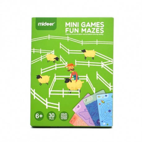 

Набор мини игр "Лабиринты" Mideer Toys, Разные цвета