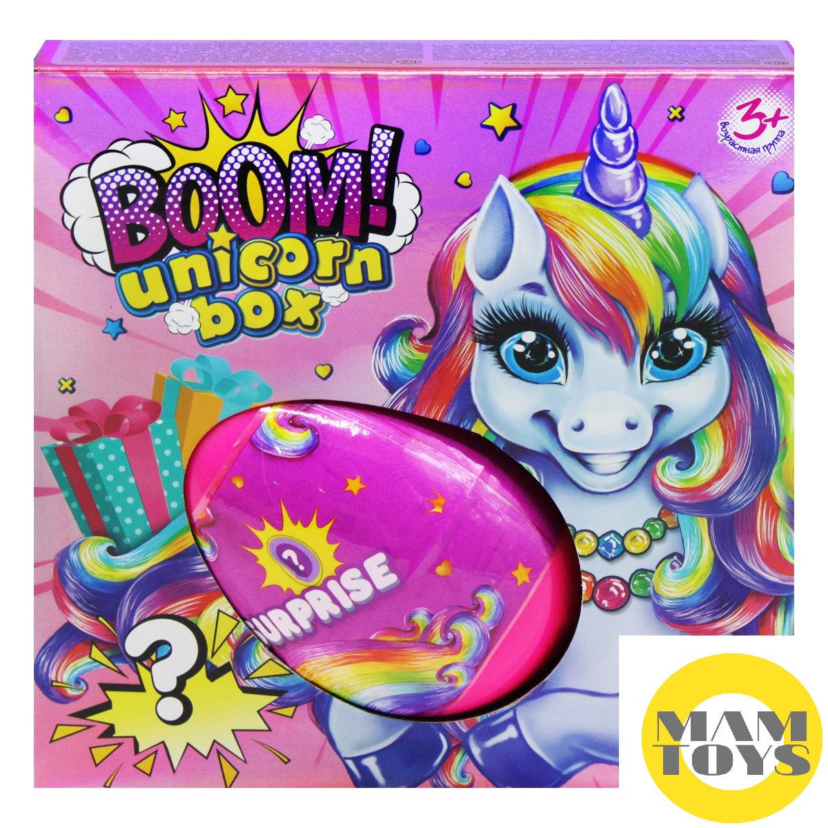 

ИГРУШКА СЮРПРИЗ ЯЙЦО BOOM! UNICORN BOX