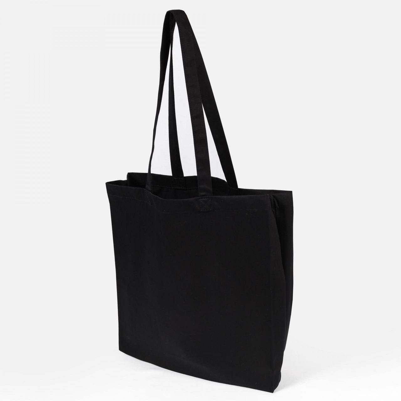 Экосумка taka sumka саржа черная (ручка 70 см), Черный