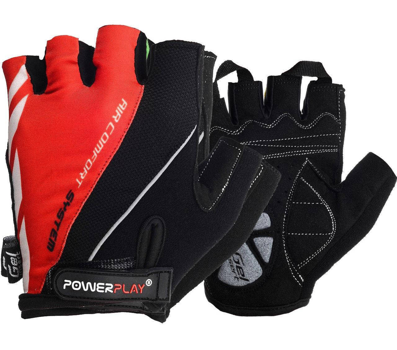 

Велоперчатки PowerPlay 5024C L Black-Red