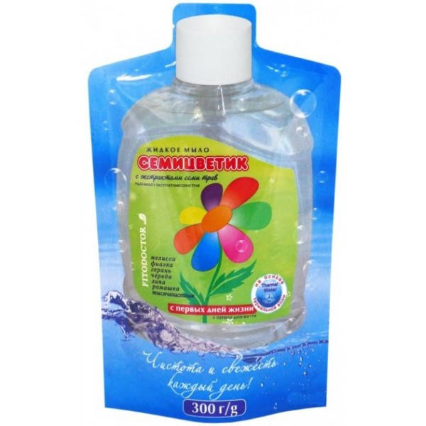 

Жидкое мыло Фитодоктор Семицветик с первых дней жизни Дой-Пак, 300 мл