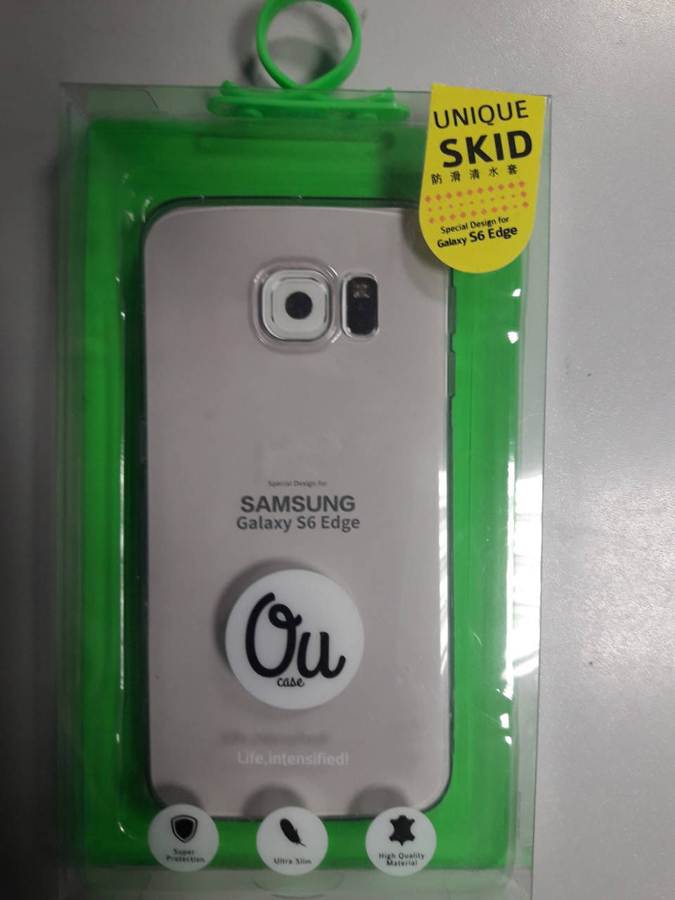 

Чехол силиконовый супер тонкий Superslim Samsung G925 Galaxy S6 Edge, Прозрачный