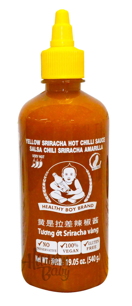 

Соус чили Желтая шрирача, очень острый, 540 г, ТМ Healthy Boy Brand, Таиланд