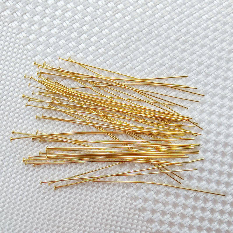 

Пины со шляпкой 50 мм, позолота 16 карат