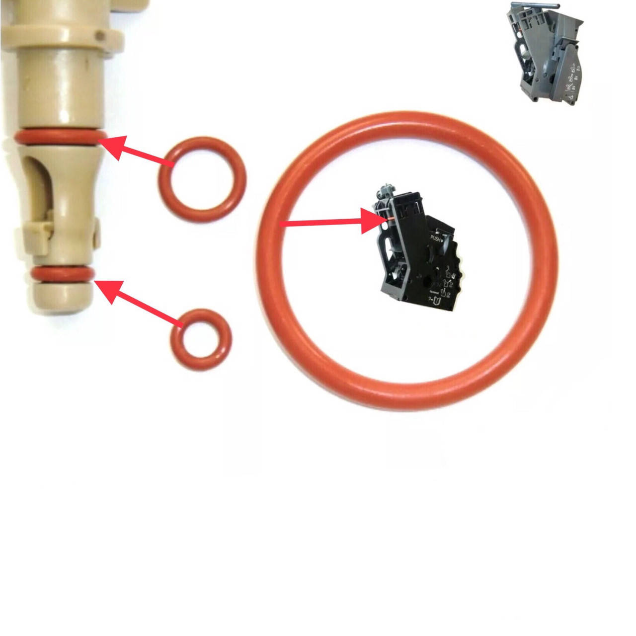 

Ремкомплект S прокладок поршня и носика бойлера Phlips & Saeco