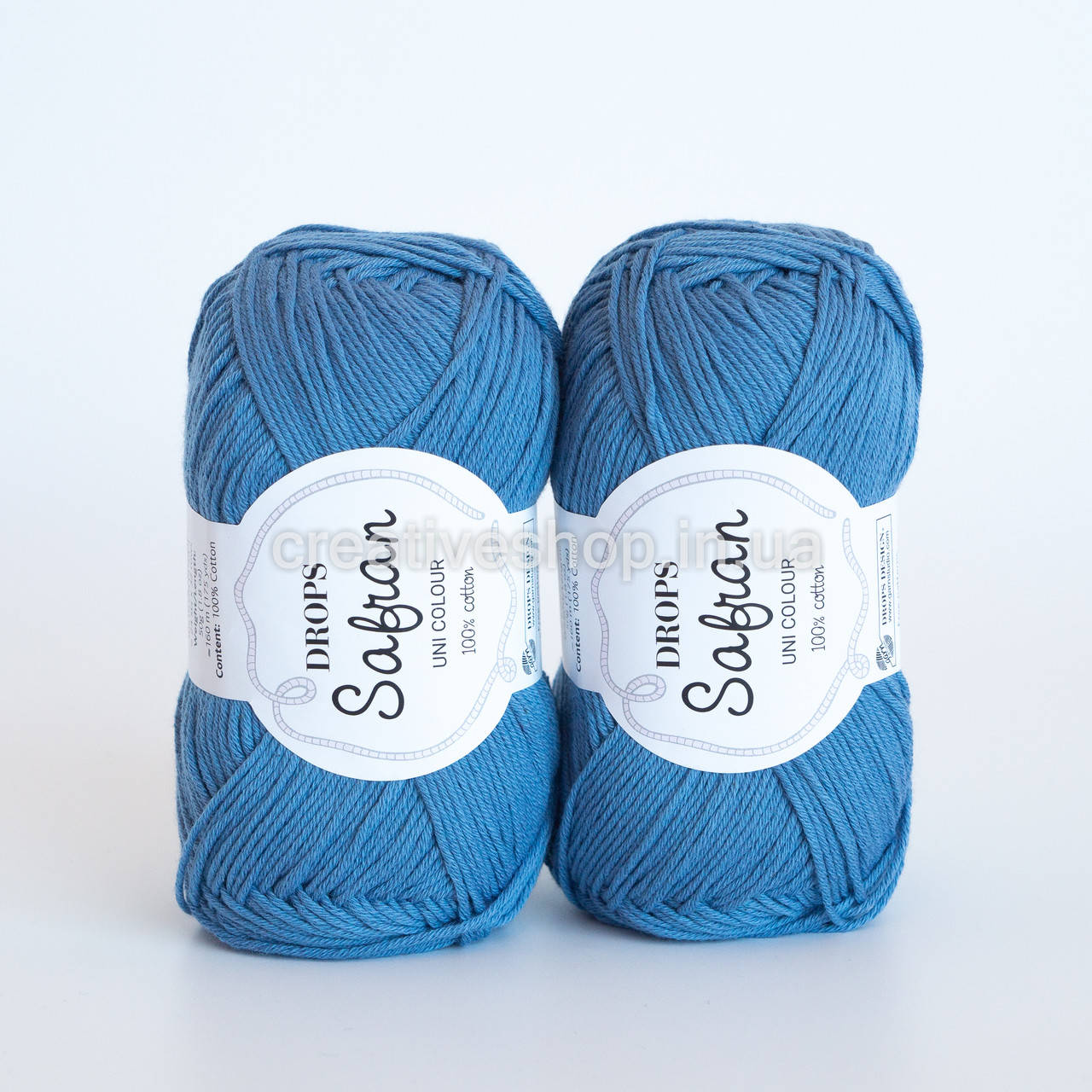 

Пряжа DROPS Safran (цвет 06 denim blue), Синий