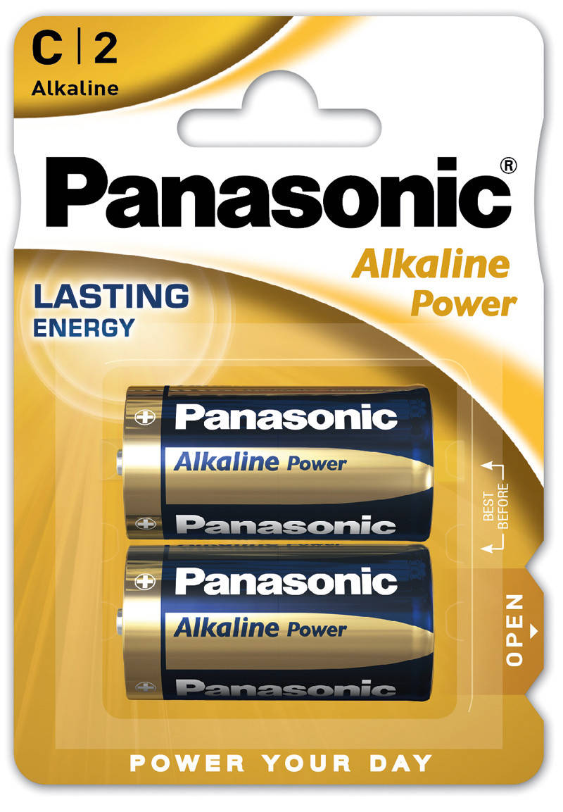 

Батарейка щелочная Panasonic Alkaline Power LR14APB/2BP, C/R14, блистер 2шт