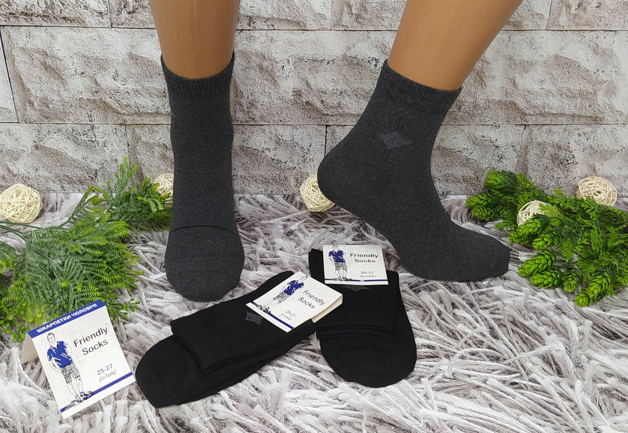 

Носки мужские р. 27-29 хлопок стрейч за 1 пару Friendly Socks (101827-007)