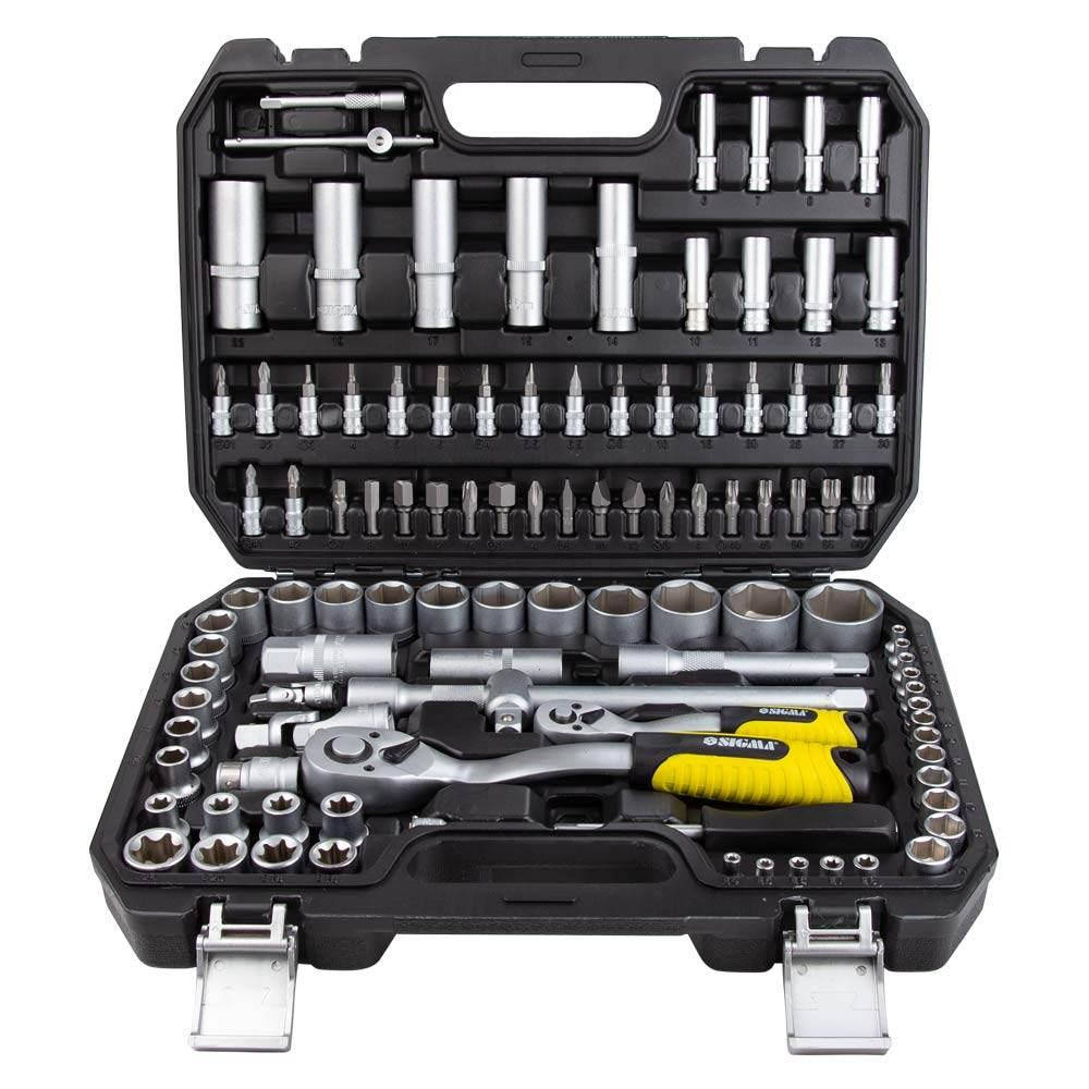 

Набор насадок торцевых и бит 1/4", 1/2" 108шт CrV mid SIGMA (6003771)