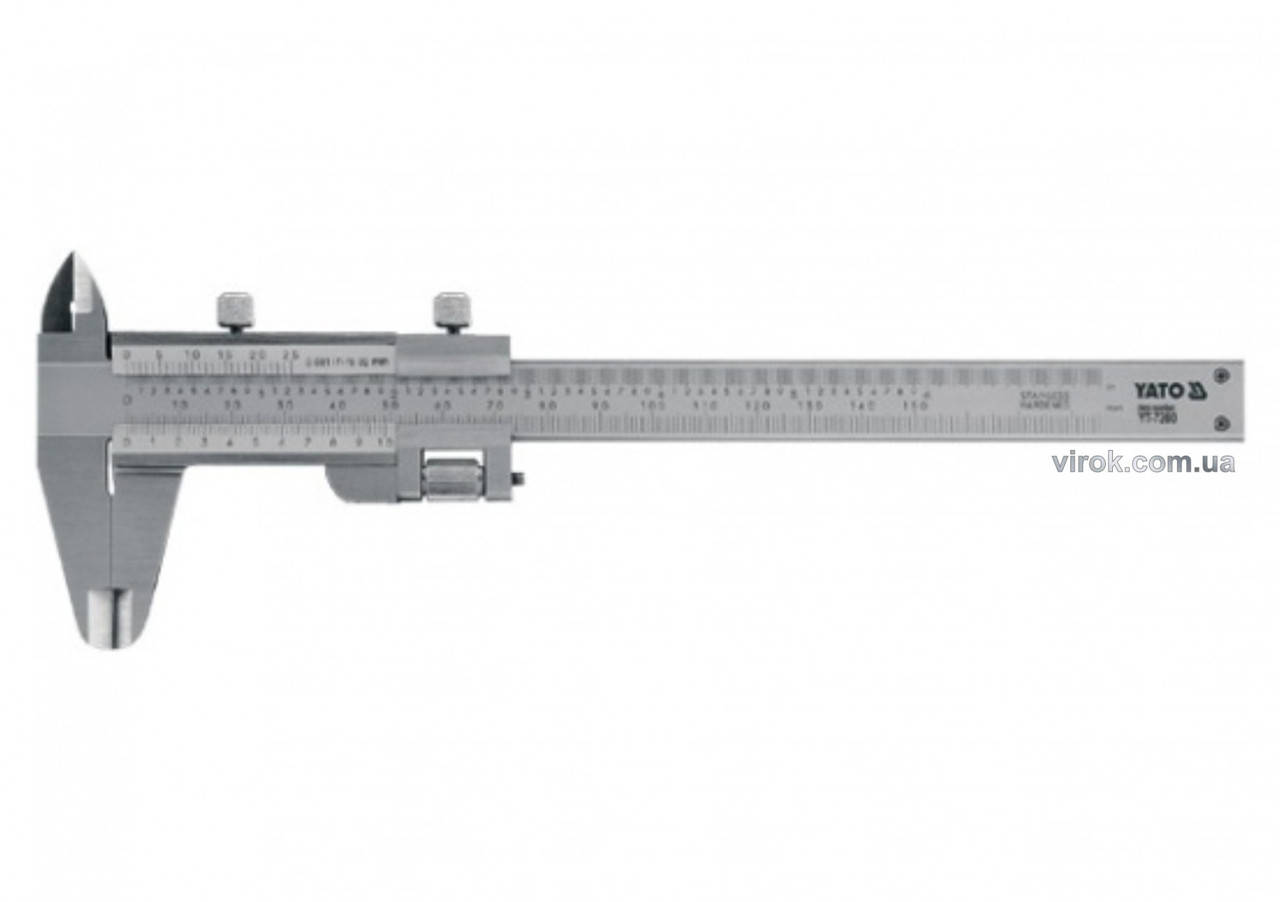 

Штангенциркуль механический YATO 150 мм YT-7200