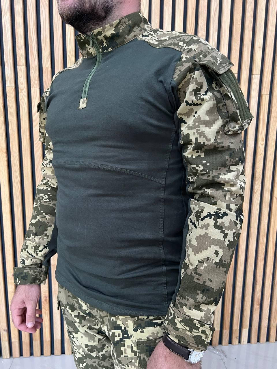 

Убакс рубашка тактическая боевая Военная рубашка ubacs рукава пиксель (М-1117)